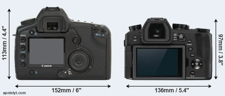 Comparison 5D or V-LUX 5 rear