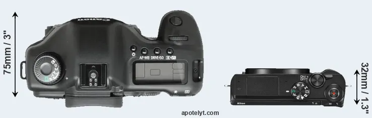 Compare 5D versus J5 top