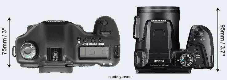 Compare 5D versus B500 top