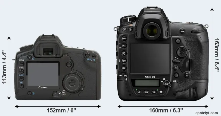 Comparison 5D or D6 rear