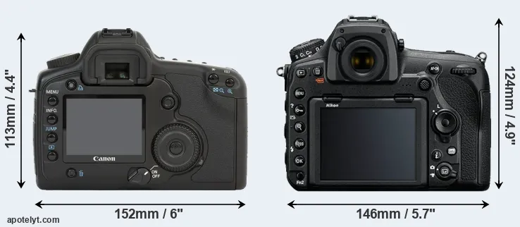 Comparison 5D or D850 rear