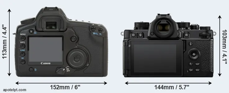 Comparison 5D or Zf rear