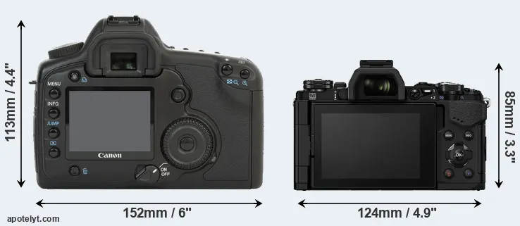 Comparison 5D or E-M5 II rear