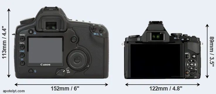 Comparison 5D or E-M5 rear