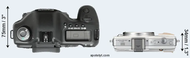 Compare 5D versus E-PM2 top