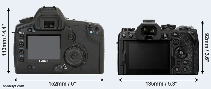 Comparison 5D or OM-1 rear