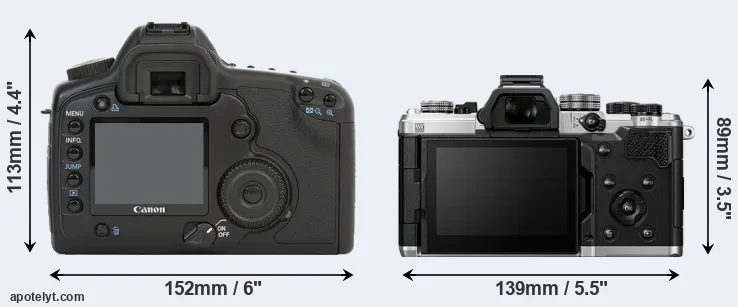 Comparison 5D or OM-3 rear