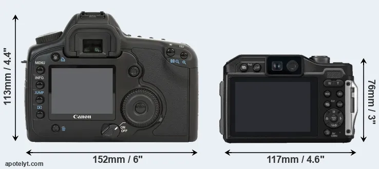 Comparison 5D or FT7 rear