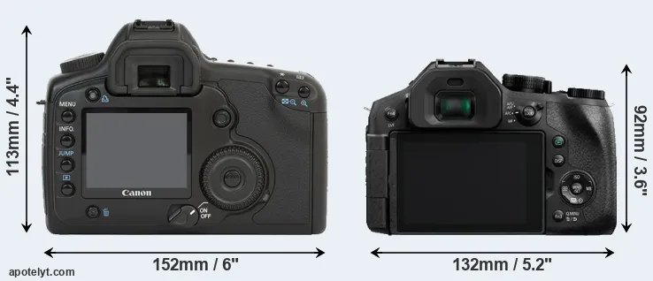 Comparison 5D or FZ330 rear