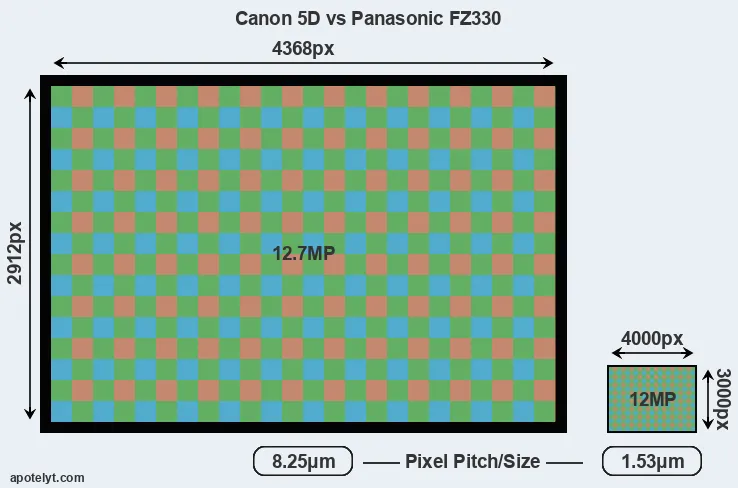 5D versus FZ330 MP