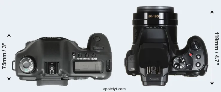 Compare 5D versus FZ82 top