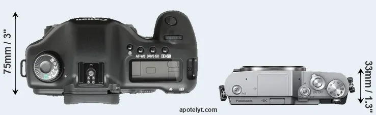 Compare 5D versus GX800 top