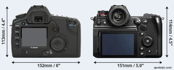Comparison 5D or S1H rear