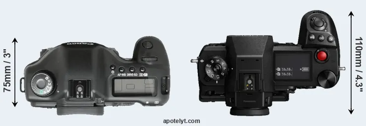Compare 5D versus S1H top