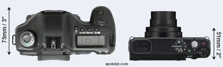 Compare 5D versus MX-1 top