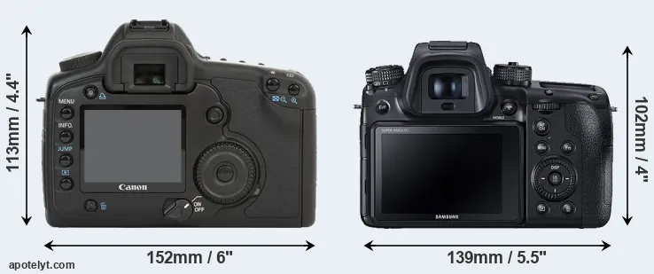 Comparison 5D or NX1 rear
