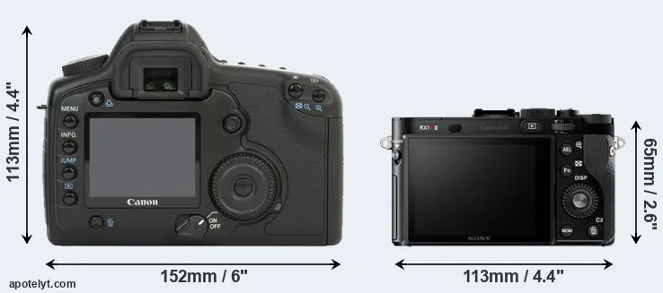 Comparison 5D or RX1R II rear