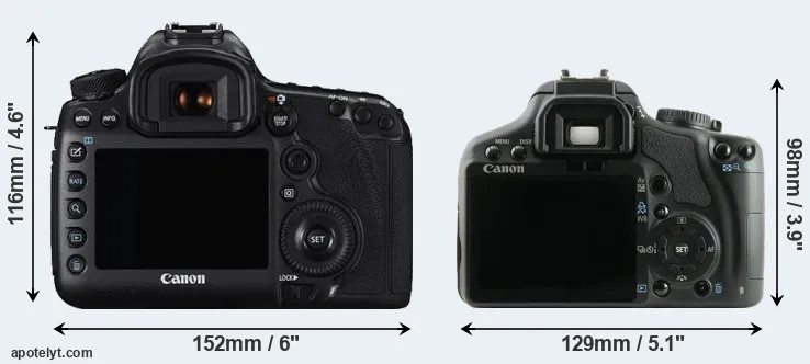 Comparison 5DS R or XSi rear