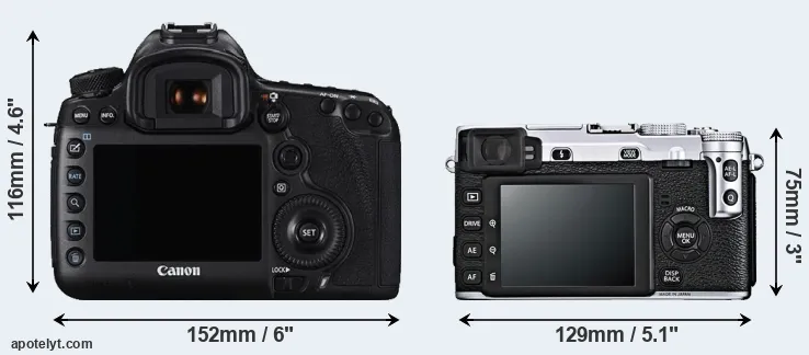 Comparison 5DS R or X-E1 rear