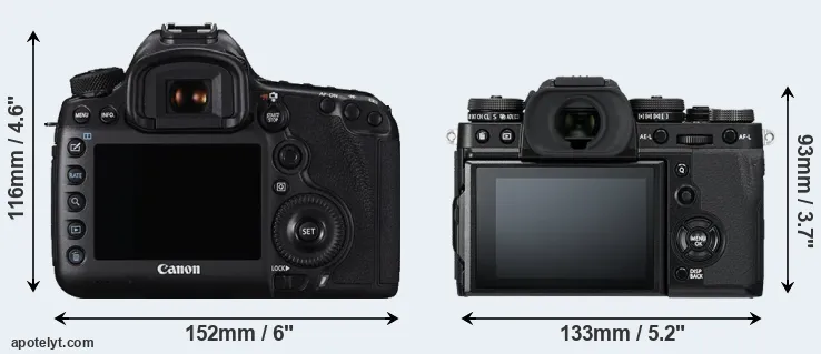Comparison 5DS R or X-T3 rear