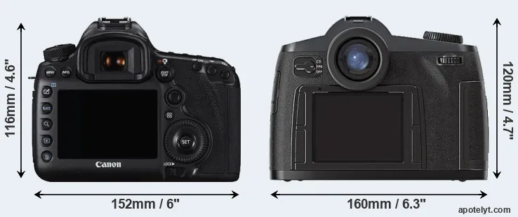 Comparison 5DS R or S2 rear