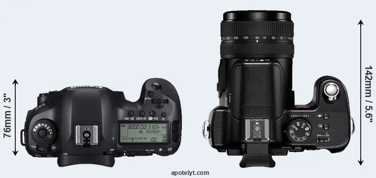 Compare 5DS R versus V-LUX 1 top