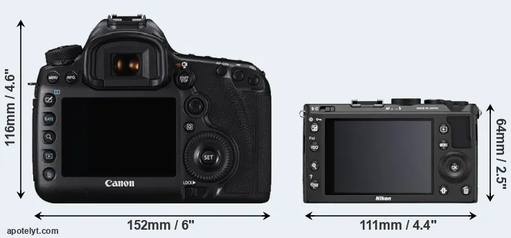 Comparison 5DS R or Coolpix A rear