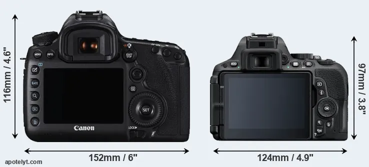 Comparison 5DS R or D5500 rear