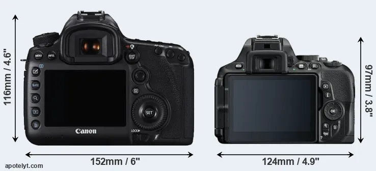 Comparison 5DS R or D5600 rear
