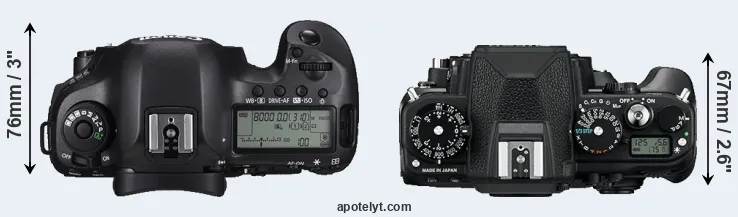 Compare 5DS R versus Df top