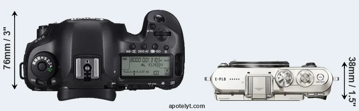 Compare 5DS R versus E-PL8 top