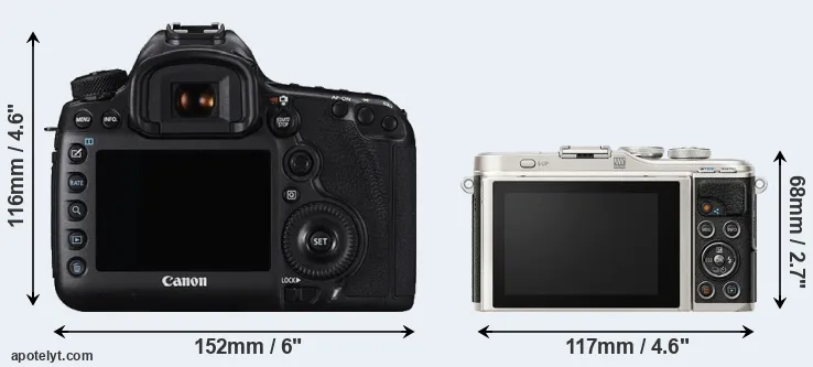 Comparison 5DS R or E-PL9 rear