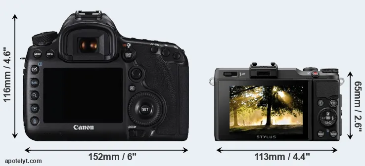 Comparison 5DS R or XZ-2 rear