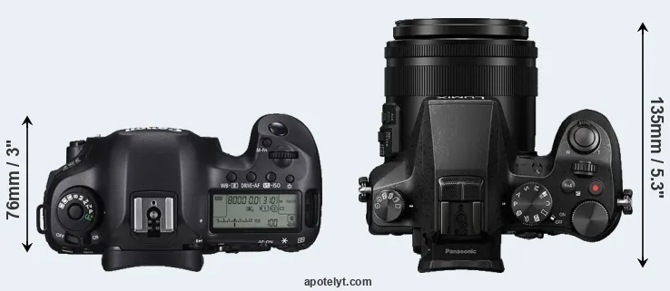 Compare 5DS R versus FZ2500 top