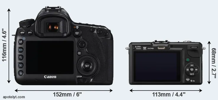 Comparison 5DS R or GF2 rear