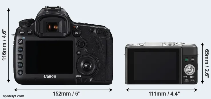 Comparison 5DS R or GF6 rear