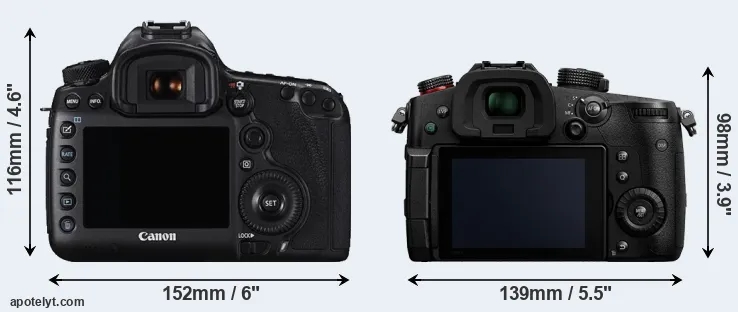 Comparison 5DS R or GH5 II rear