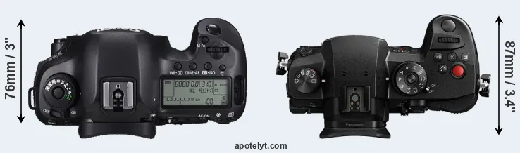 Compare 5DS R versus GH5 II top