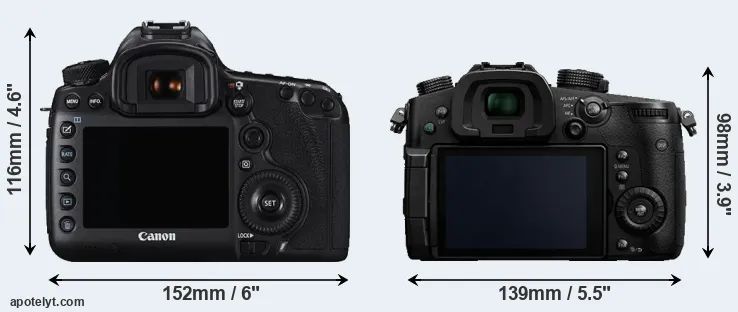 Comparison 5DS R or GH5 rear