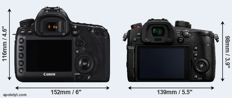 Comparison 5DS R or GH5s rear