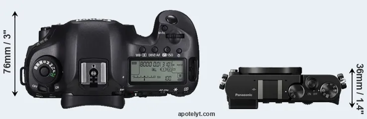 Compare 5DS R versus GM5 top