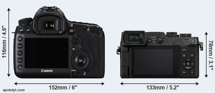 Comparison 5DS R or GX8 rear