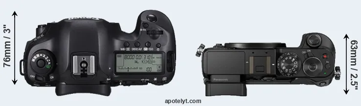 Compare 5DS R versus GX8 top