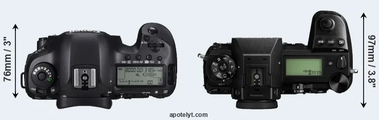 Compare 5DS R versus S1 top