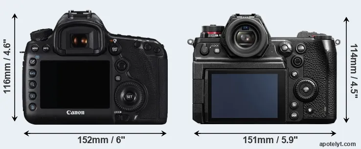 Comparison 5DS R or S1H rear