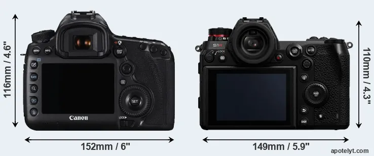 Comparison 5DS R or S1R rear