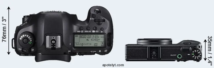 Compare 5DS R versus GR top