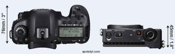 Compare 5DS R versus fp top