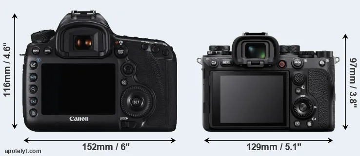 Comparison 5DS R or A1 rear