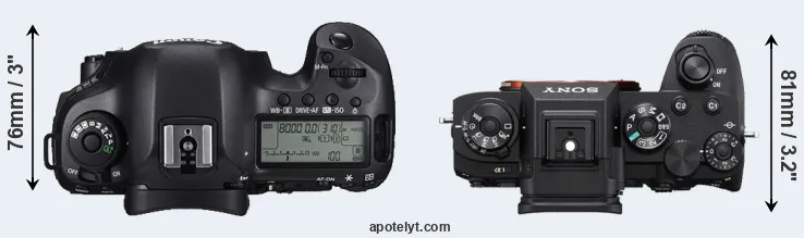 Compare 5DS R versus A1 top
